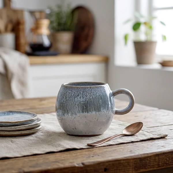 Paula Kop - Stentøj - 25 cl Blå/lys 82057615 by Bloomingville color Sort