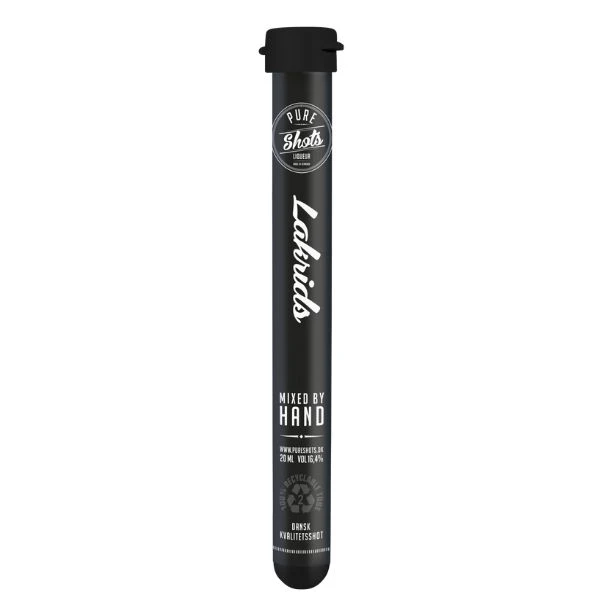 Pure Lakrids Shot 50x2cl Shotsrør 64099 by PURE color Sort