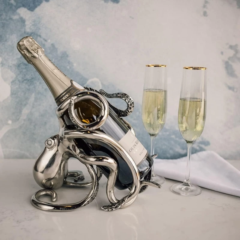 Blæksprutte vin & champagne flaskeholder OCT-BH by Culinary Concepts color Sort
