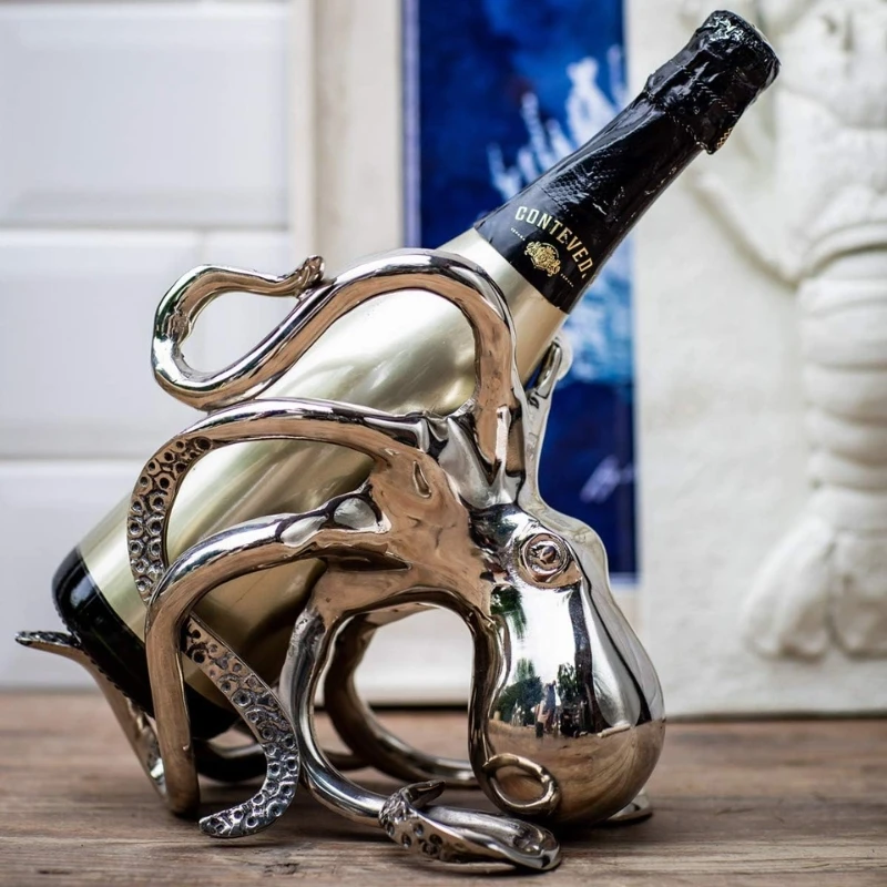 Blæksprutte vin & champagne flaskeholder OCT-BH by Culinary Concepts color Sort