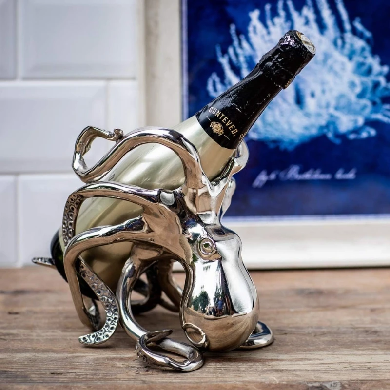 Blæksprutte vin & champagne flaskeholder OCT-BH by Culinary Concepts color Sort