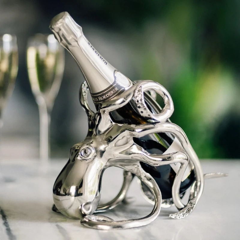 Blæksprutte vin & champagne flaskeholder OCT-BH by Culinary Concepts color Sort