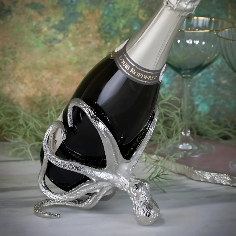 Blæksprutte lille vin & champagne flaskeholder OCT-BH-9236 by Culinary Concepts color Sort