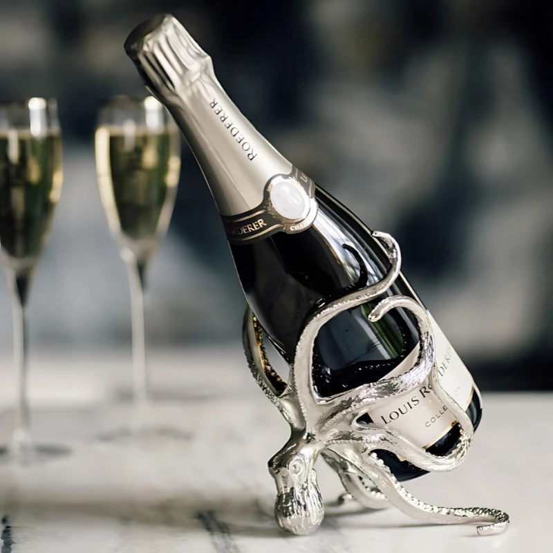 Blæksprutte lille vin & champagne flaskeholder OCT-BH-9236 by Culinary Concepts color Sort