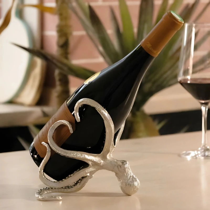 Blæksprutte lille vin & champagne flaskeholder OCT-BH-9236 by Culinary Concepts color Sort
