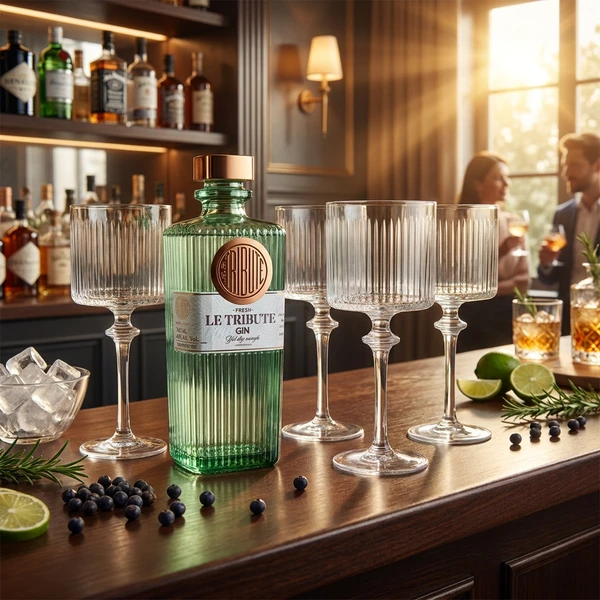 Le Tribute Gin pakke med 4 Copa glas 512631 by LETRIBUTE color Sort