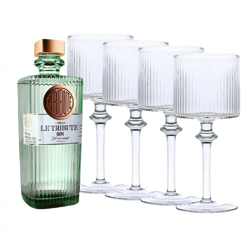 Le Tribute Gin pakke med 4 Copa glas 512631 by LETRIBUTE color Sort