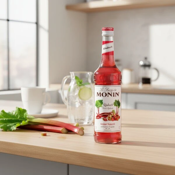 Monin Syrup Rhubarb / Rabarber FL 70 61454 by MONIN color Sort