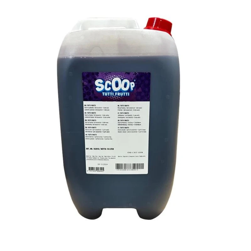 Scoop Slushice Koncentrat tuttifrutti, 10L 345458 by SCOOP color Sort