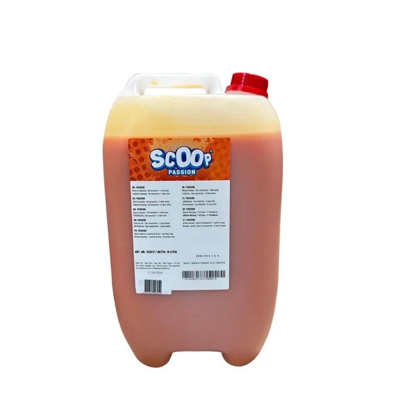 Scoop Slushice Koncentrat Passion, 10L 345459 by SCOOP color Sort