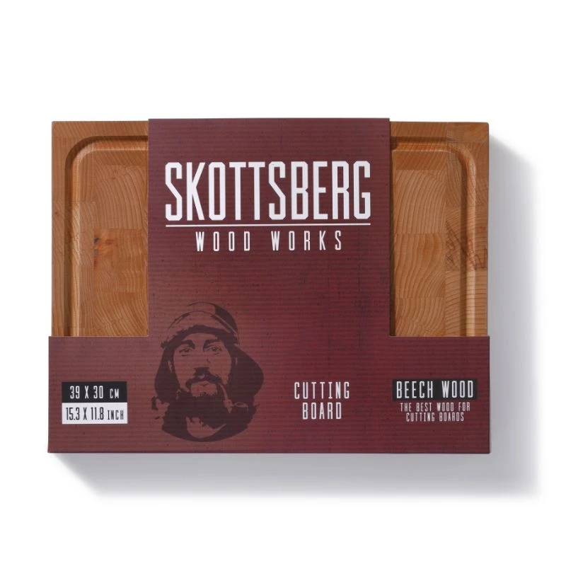 SKOTTSBERG Skærebræt i bøgetræ 39 x 30 x 3,5 cm S535618 by SKOTTSBERG color Sort