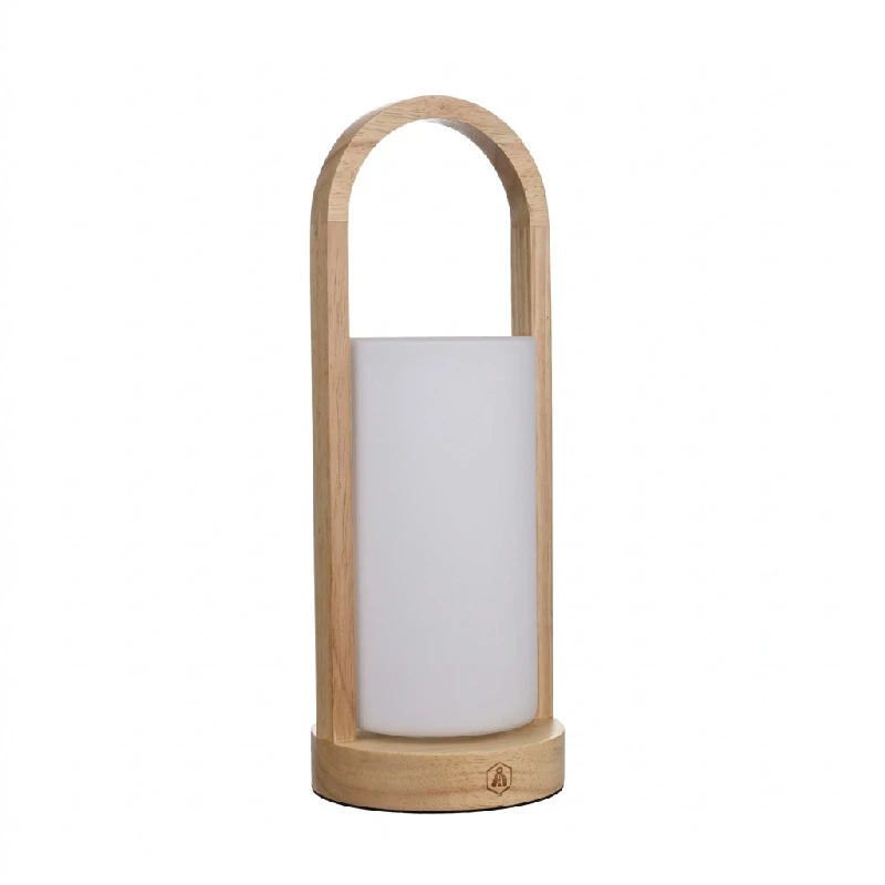 Laguiole lanterne i træ og glas LED USB 3 farver 40269400 by Laguiole color Sort