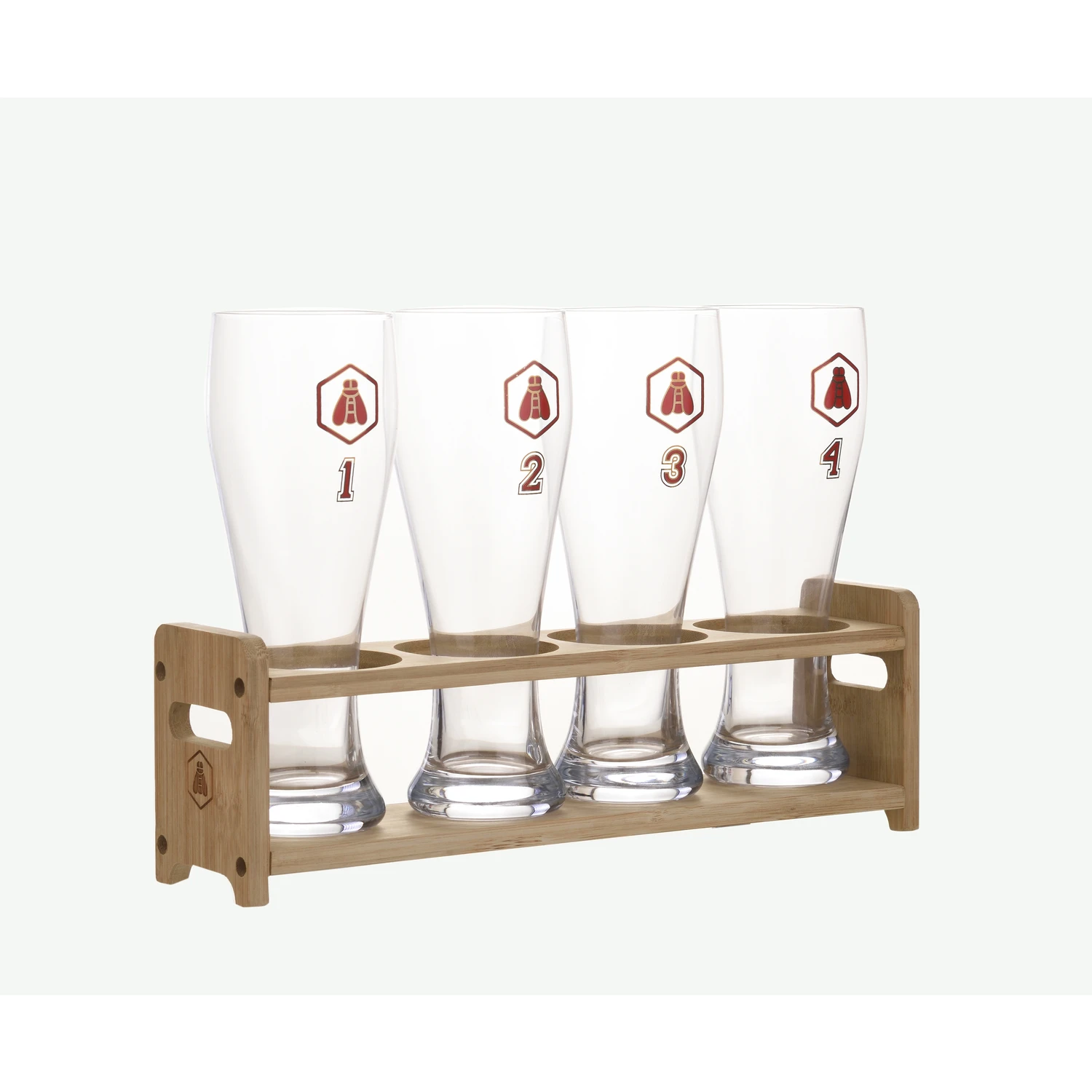 Laguiole 4 ølglas sæt 4026910240269102 by Laguiole color Sort