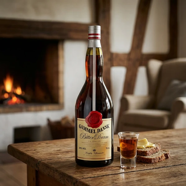 Gammel Dansk Bitter Dram FL 70 62041 by GAMMELDANS color Sort