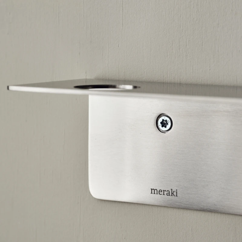 Meraki Flaskeophæng med knager, Børstet sølvfinish 308580104 by Meraki color Sort