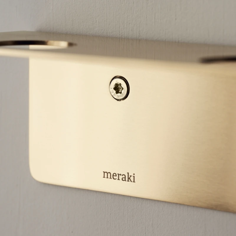 Meraki Flaskeophæng med knager, Børstet messing finish 308580106 by Meraki color Sort