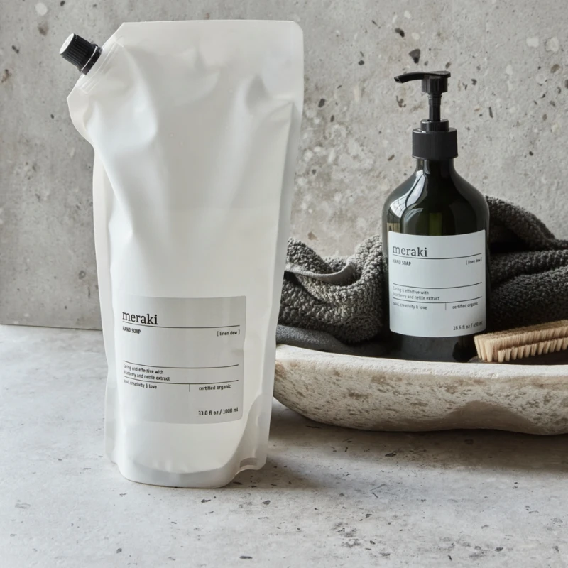 Meraki Linen Dew Håndsæbe Refill 1000 ml, Hvid 309776002 by Meraki color Hvid