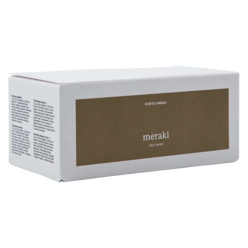 Meraki Duftlys, Dark wood., Brun 2 stk. 366650301 by Meraki color Brun