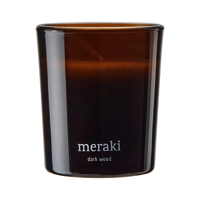 Meraki Duftlys, Dark wood., Brun 2 stk. 366650301 by Meraki color Brun