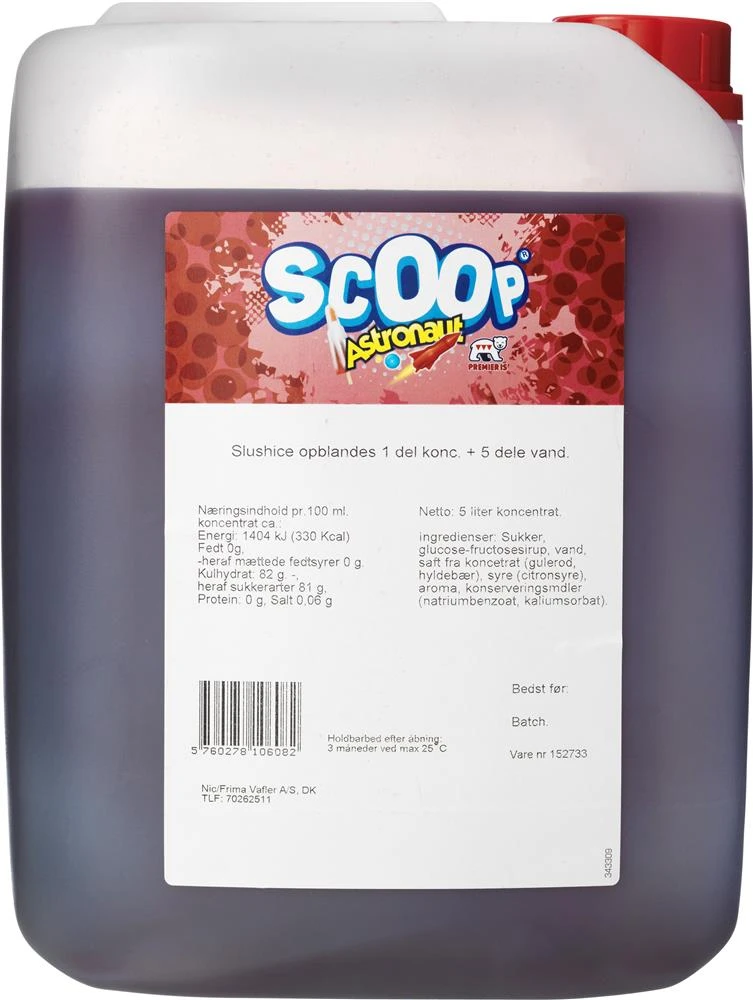 Scoop Slushice Koncentrat Astronaut, 5L 65718 by SCOOP color Sort