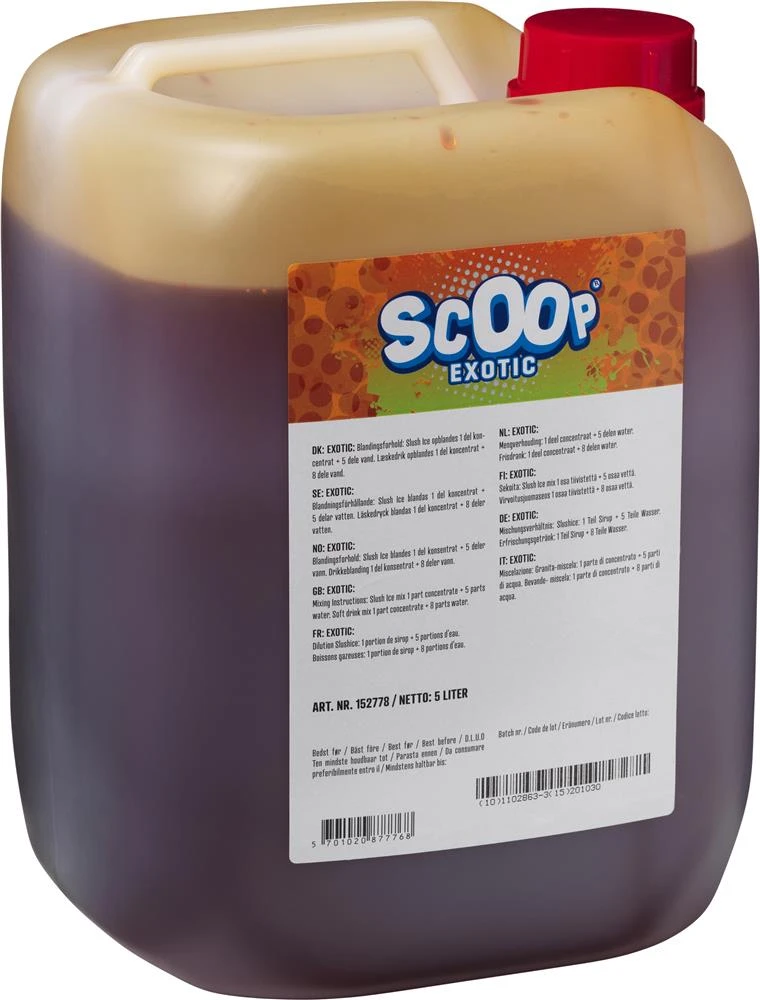 Scoop Slushice Koncentrat Exotic, 5L 65716 by SCOOP color Sort
