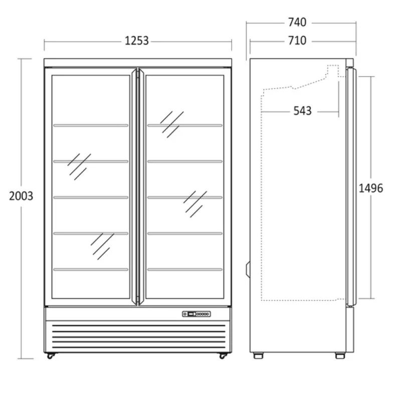 Display fryseskab - DF1006BD - Scandomestic 25324010000DF1006BD by Scandomestic color Sort