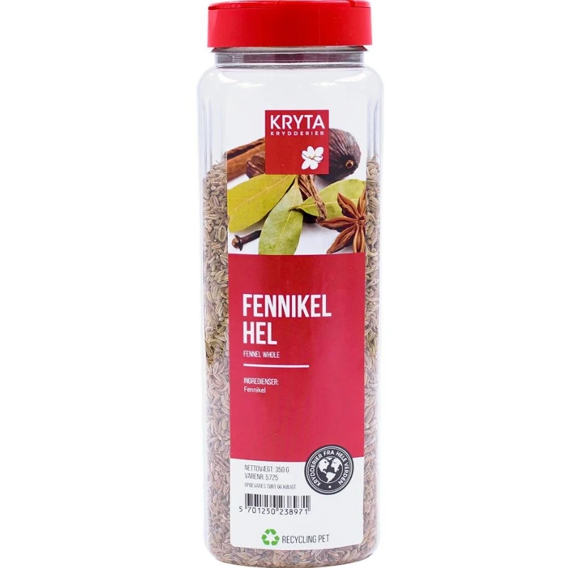Hele fennikelfrø 350 g 11138 by KRYTA color Sort