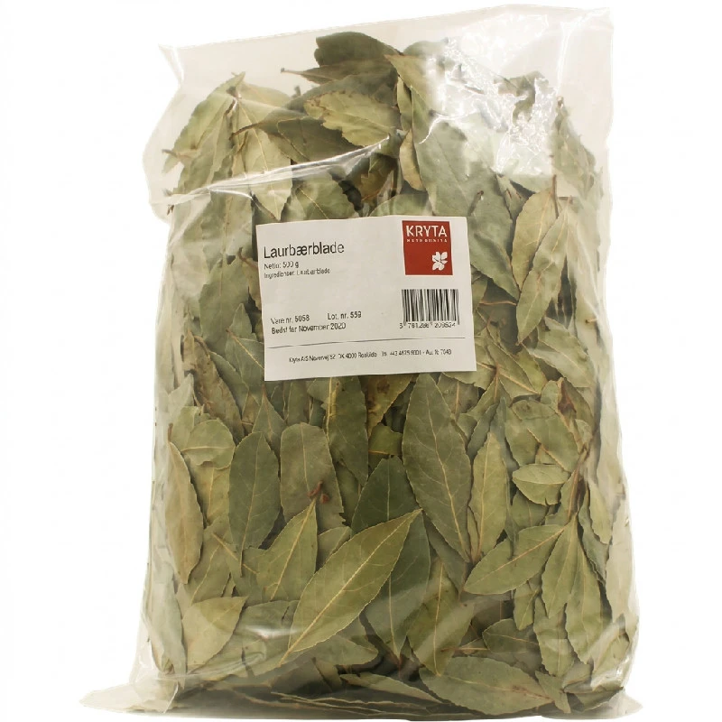 Hele laurbærblade 500 g 122234 by KRYTA color Sort