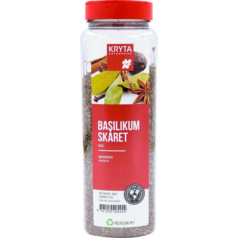 Skåret basilikum 160 g 239037 by KRYTA color Sort