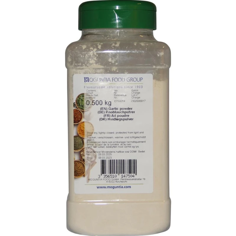 Hvidløgspulver i strødåse 500 g 252243 by Moguntia color Sort