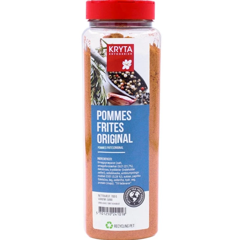 Pommes friteskrydderi 700 g 297747 by KRYTA color Sort