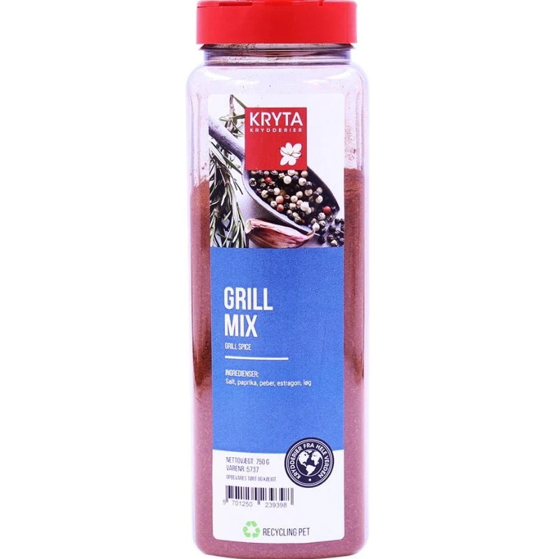 Grillmix krydderi 750 g 360494 by KRYTA color Sort