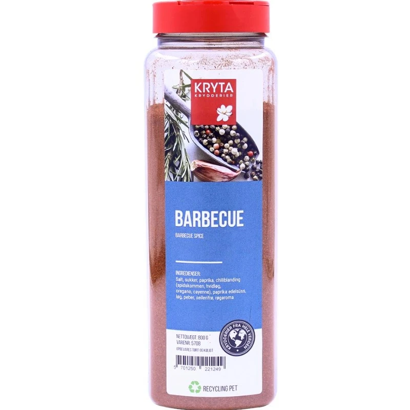 Barbecue grillkrydderi 800 g 78448 by KRYTA color Sort