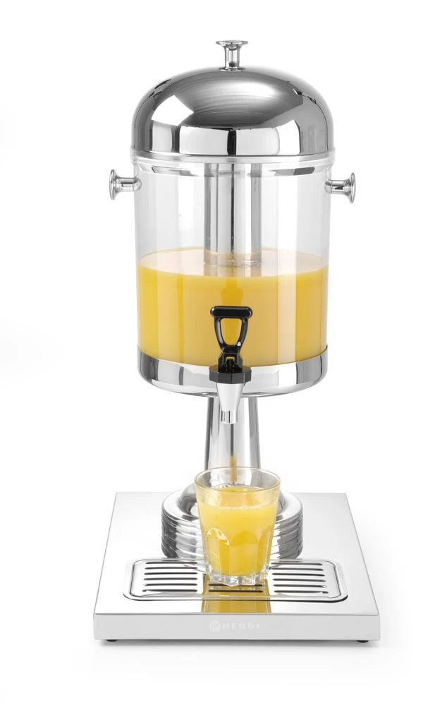 Juice dispenser 8 liter rustfrit stål 425299 by Hendi color Sort