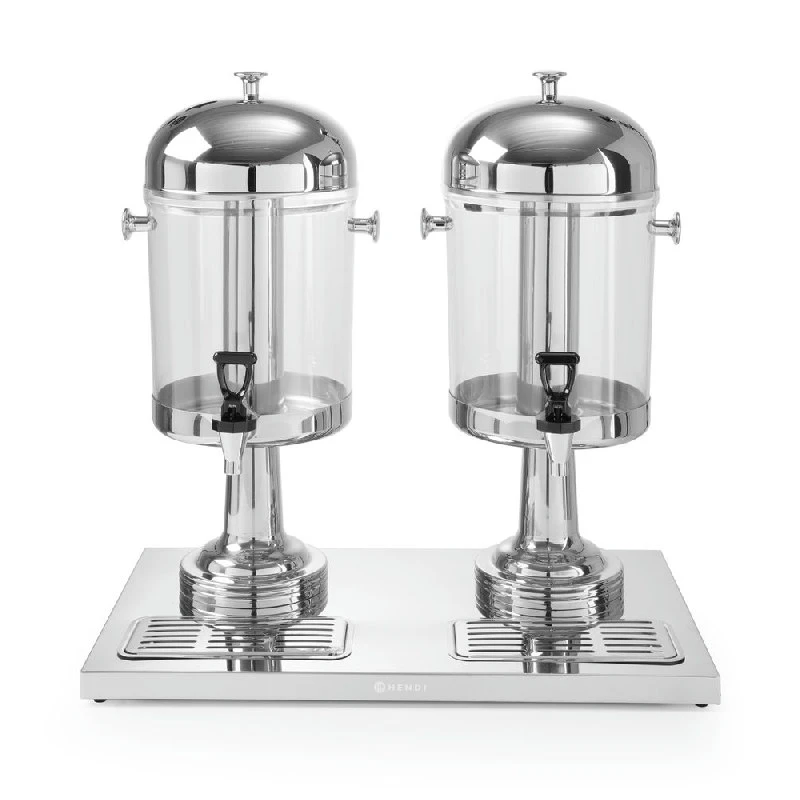 Juice dispenser 2 x 8 liter 425411 by Hendi color Sort