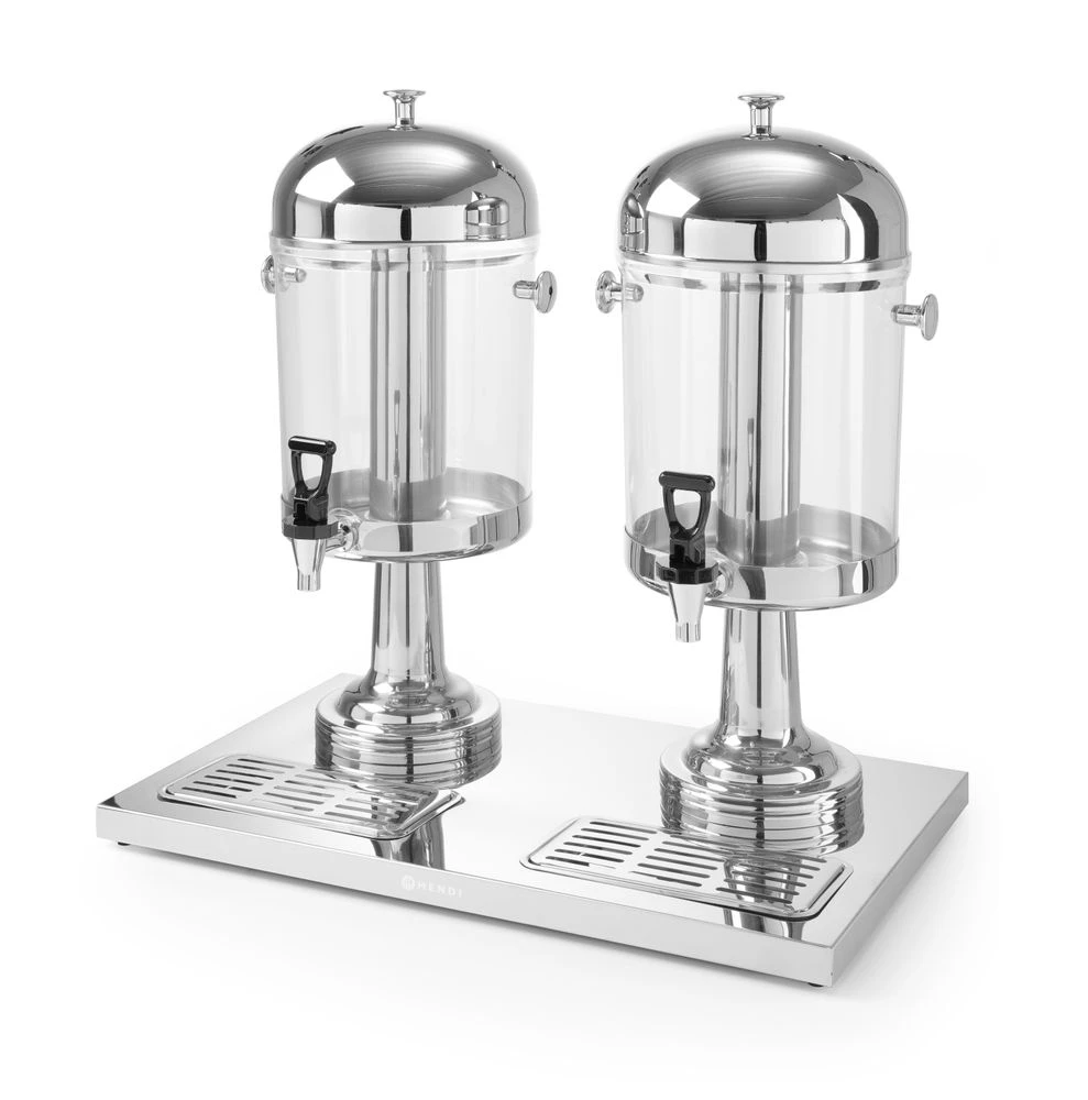 Juice dispenser 2 x 8 liter 425411 by Hendi color Sort