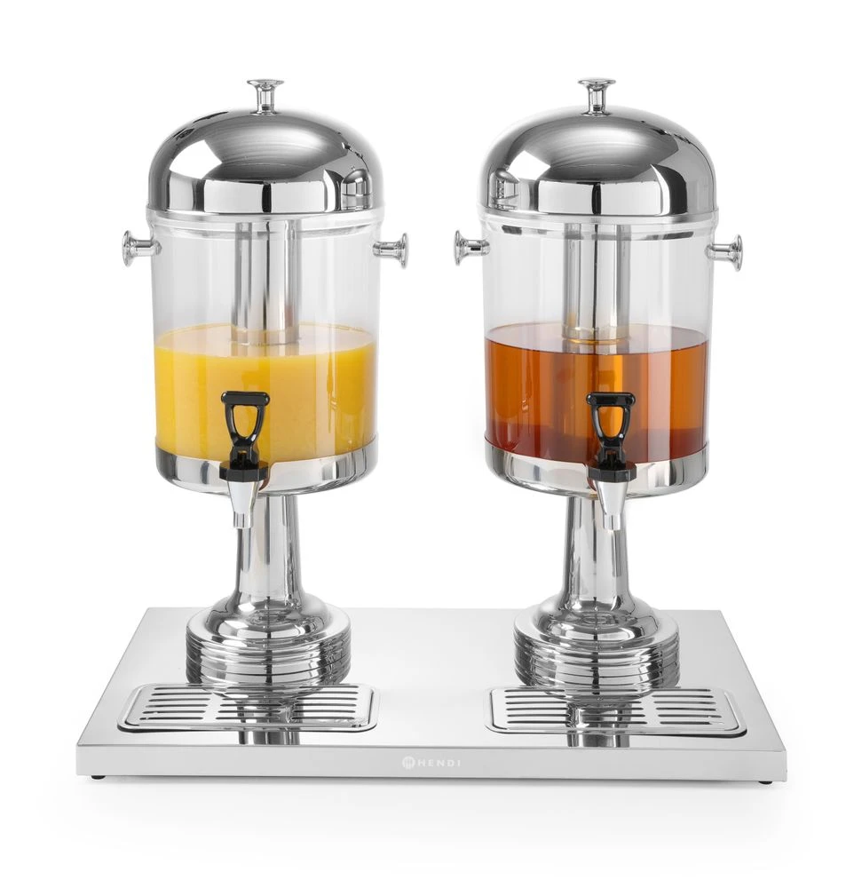 Juice dispenser 2 x 8 liter 425411 by Hendi color Sort