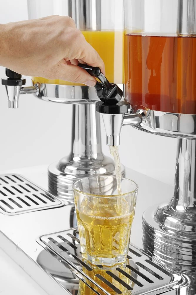 Juice dispenser 2 x 8 liter 425411 by Hendi color Sort