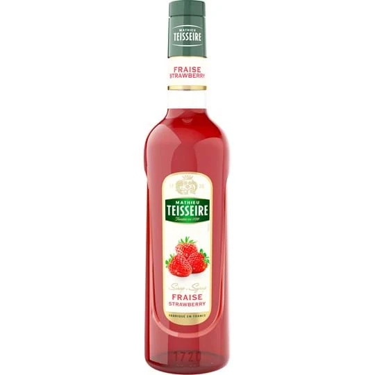 Mathieu Teisseire Syrup Strawberry / Jordbær FL 70 61247 by MATHIEUTEI color Sort