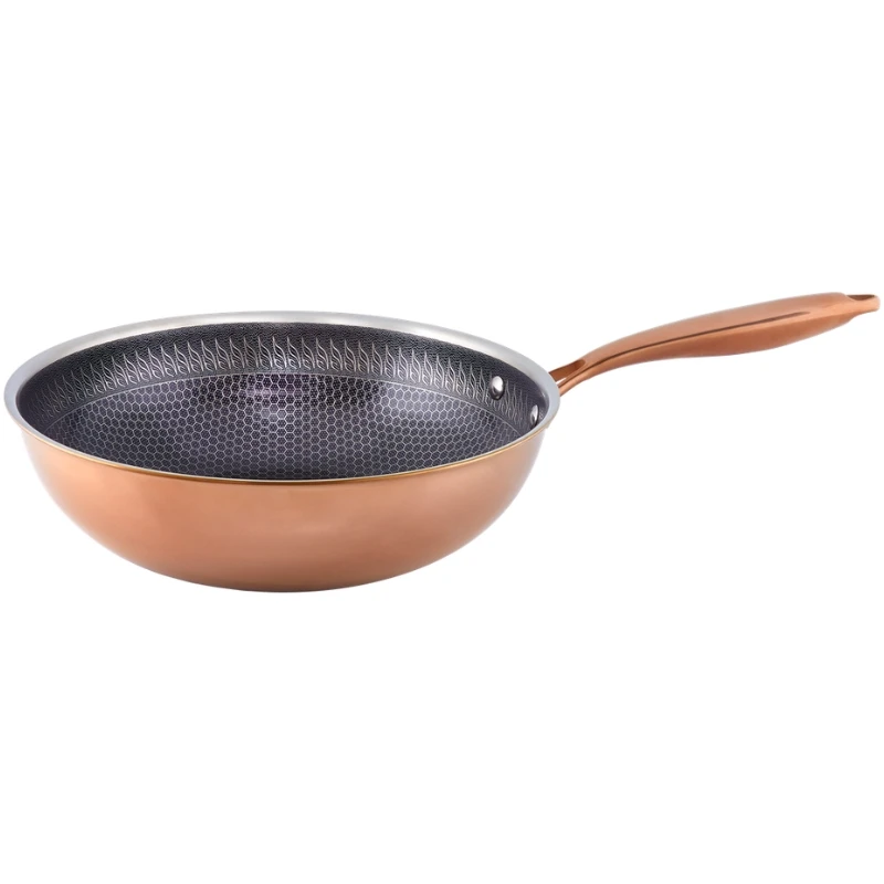 Hâws Santo Wok 28 cm med hybridbelægning – Rose Gold 30-HSHWRG28 by Hâws Santo color Rose Gold