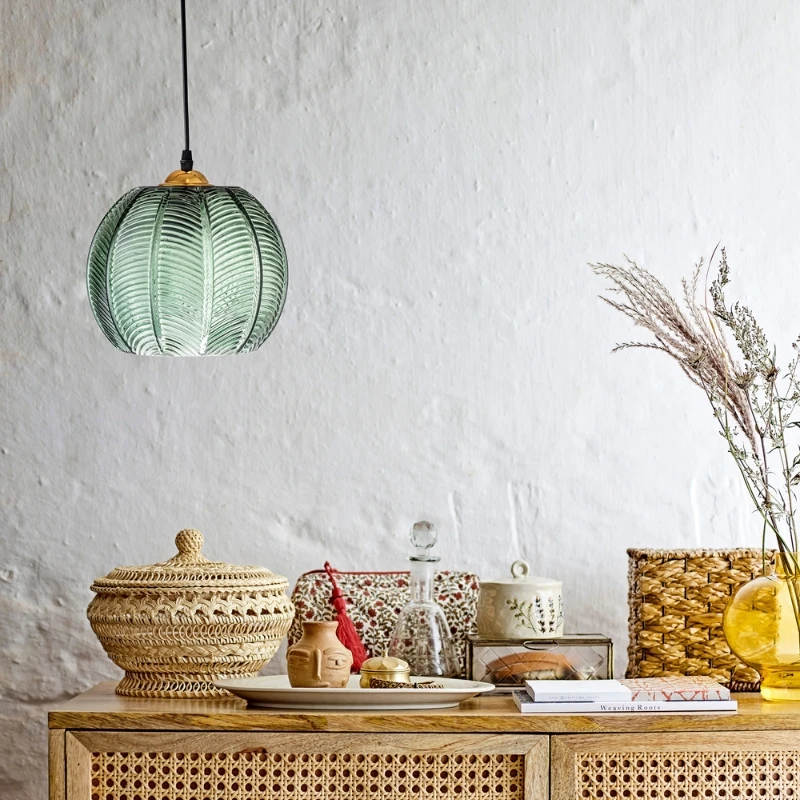 Adar Pendel, Grøn, Glas 30706089 by Bloomingville color Grøn