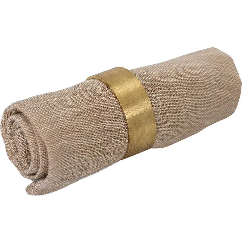 Laurie Servietring, Guld, Messing 4 stk 48009130 by Bloomingville color Sort