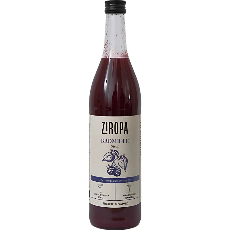 Ziropa Dansk Brombær Sirup 70 cl 61456 by Ziropa color Sort