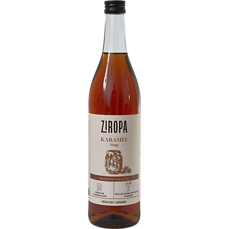 Ziropa Dansk Karamel Sirup 70 cl 61460 by Ziropa color Sort