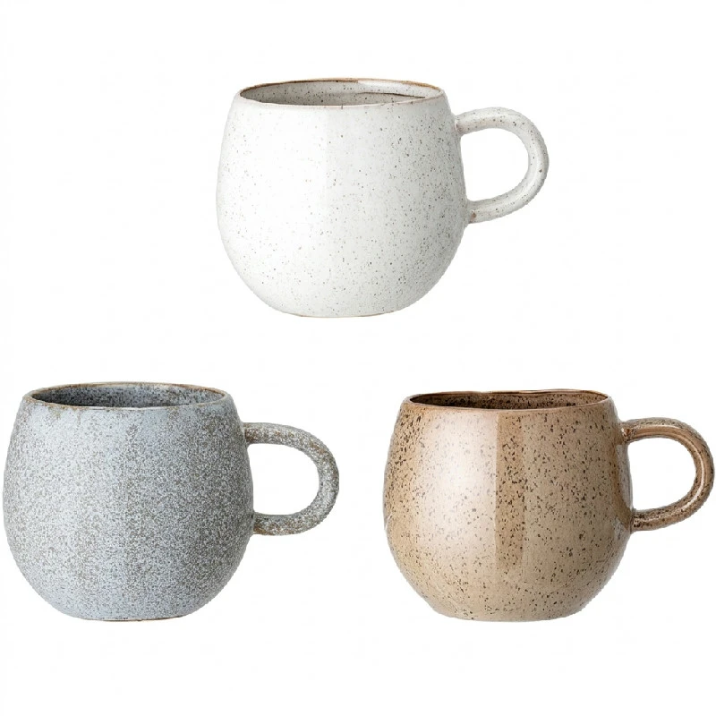 Addison Krus, Grå, Stentøj assorteret 82043394 by Bloomingville color Sort