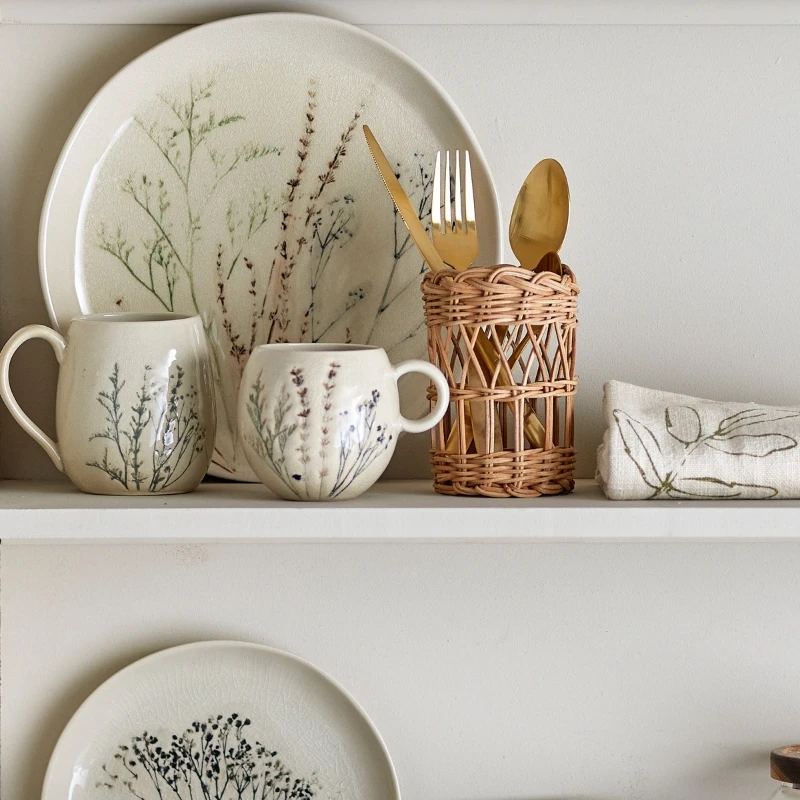 Bea Tallerken, Natur, Stentøj 82047392 by Bloomingville color Sort
