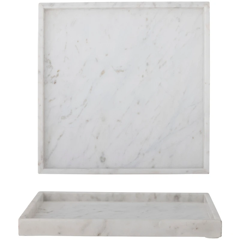 Majsa Fad, Hvid, Marmor 82068109 by Bloomingville color Sort