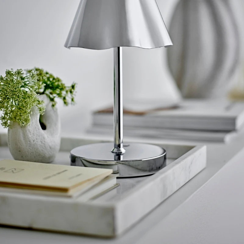 Majsa Fad, Hvid, Marmor 82068109 by Bloomingville color Sort