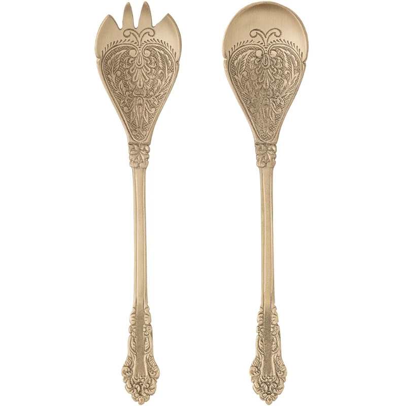 Kalima Salatsæt, Brass, Messing 2 stk 82068417 by Bloomingville color Sort