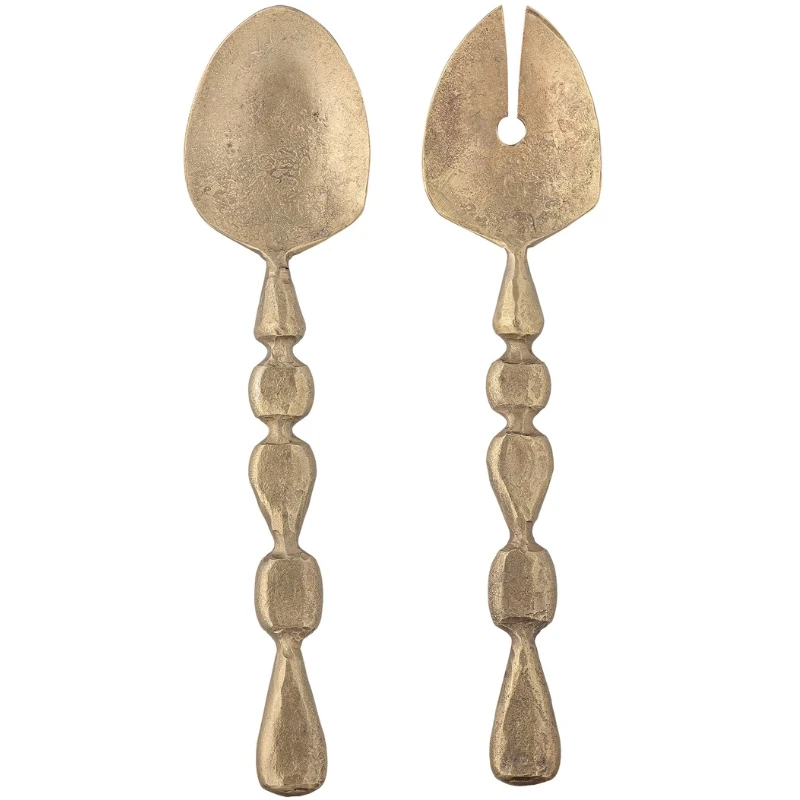 Edi Salatsæt, Brass, Metal 2 stk 82068688 by Bloomingville color Sort